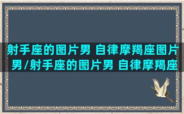 射手座的图片男 自律摩羯座图片男/射手座的图片男 自律摩羯座图片男-我的网站